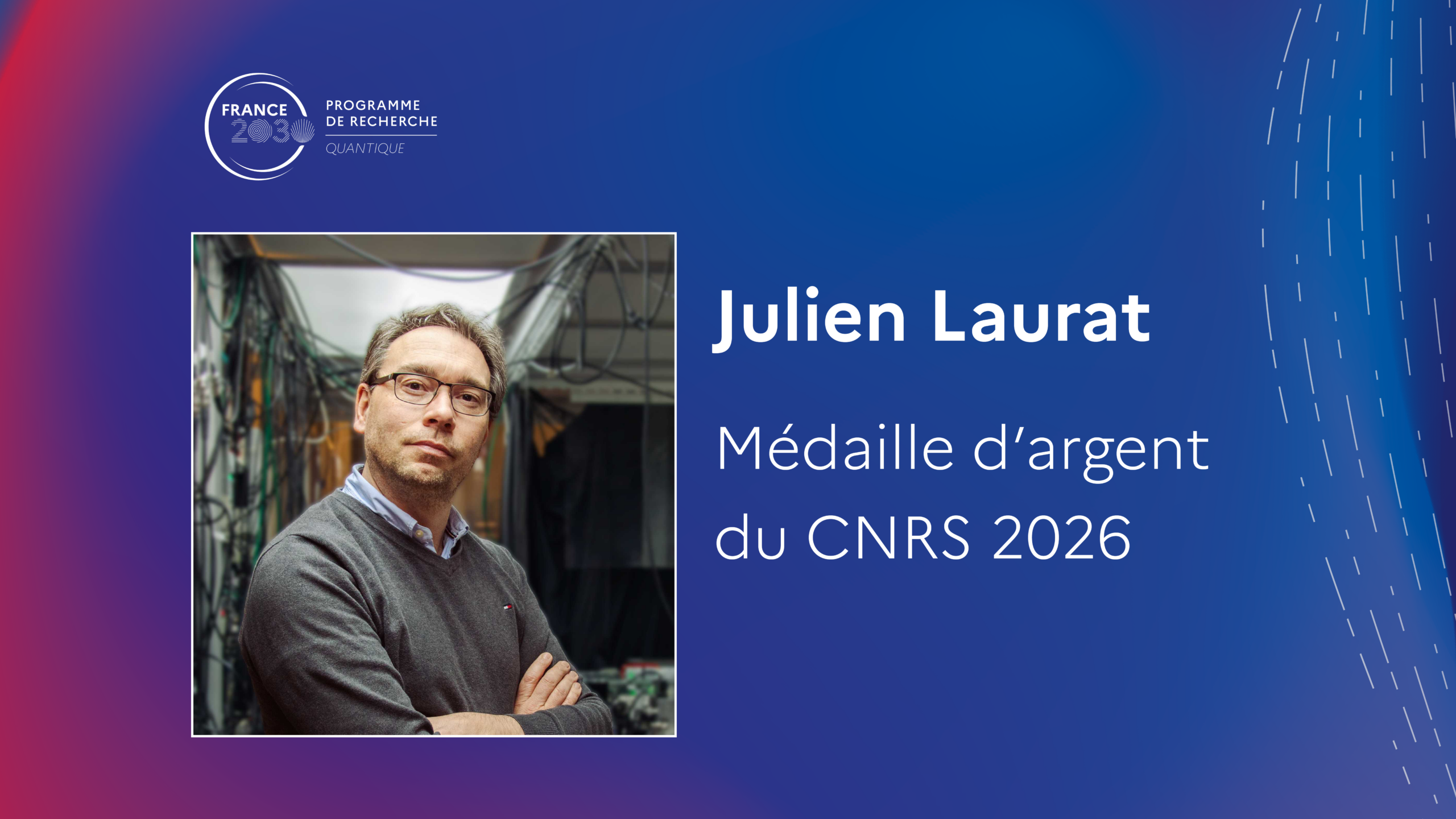  Julien Laurat est lauréat de la médaille d&rsquo;argent du CNRS 2026 