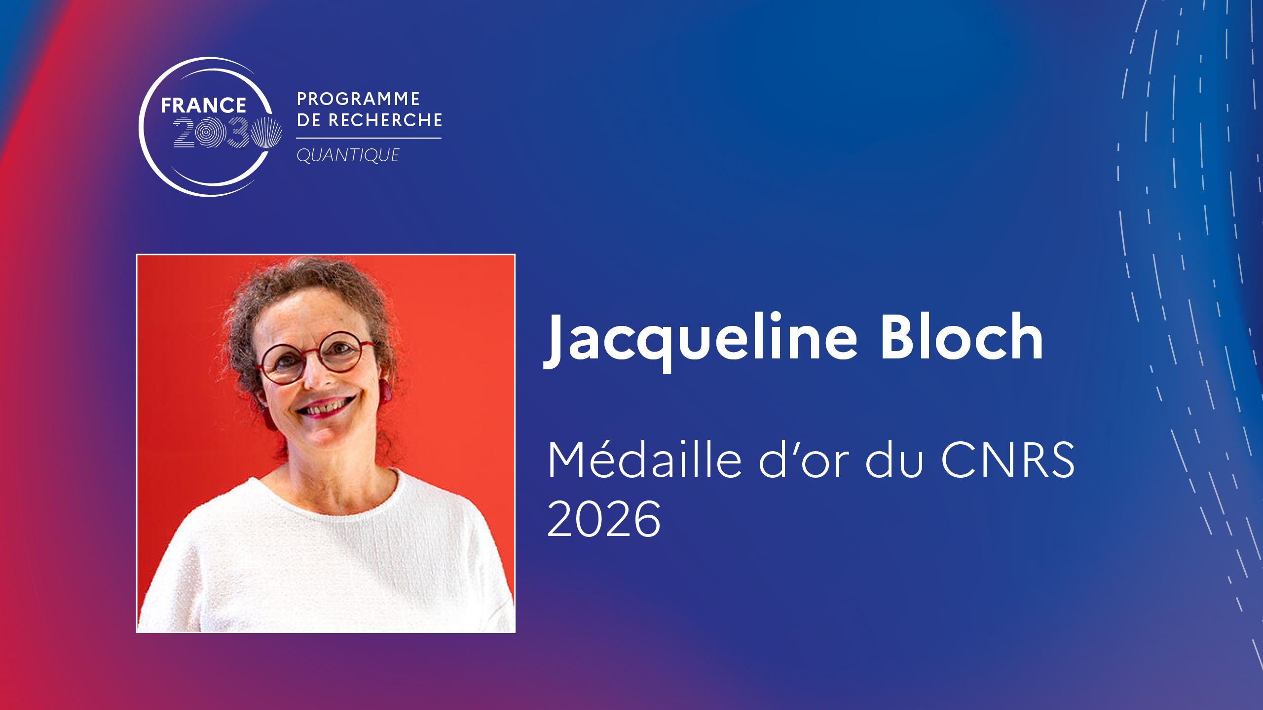  Médaille d&rsquo;or du CNRS 2026 : Jacqueline Bloch lauréate 